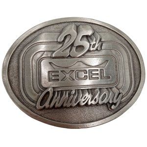 Hustler Mower Belt Buckle Hesston KS 1985 25th Anniversary Excel Kansas